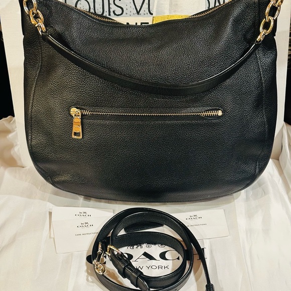 🔥 COACH LEATHER SHOULDER / SLING BAG 2 WAY W/ DUST BAG - Picture 4 of 14